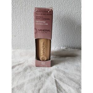 Mineral Fusion Warm 5 Dark Caramel Liquid Foundation 1 fl oz. New NIB